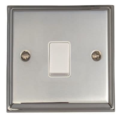 G&H DC5W Deco Plate Polished Chrome 1 Gang Intermediate Rocker Light Switch