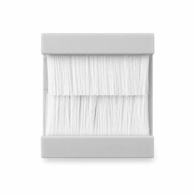 G&H DM16W Single Brush Cable Exit/Entry Module White - takes up 2 module spaces