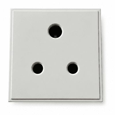 G&H DM20W White 5 Amp Socket Module