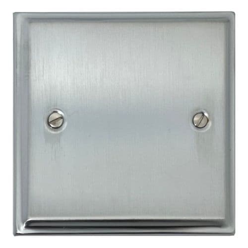 G&H DSC31 Deco Plate Satin Chrome 1 Gang Single Blank Plate