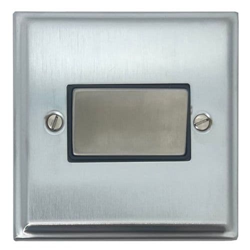 G&H DSC369 Deco Plate Satin Chrome 1 Gang Triple Pole 10A Fan Isolator Switch