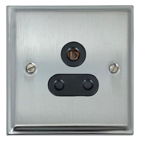 G&H DSC59B Deco Plate Satin Chrome 1 Gang Single 5 Amp Plug Socket