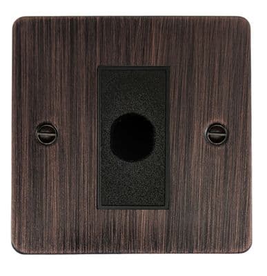 G&H FAC79B Flat Plate Antique Copper 1 Gang Flex Outlet Plate