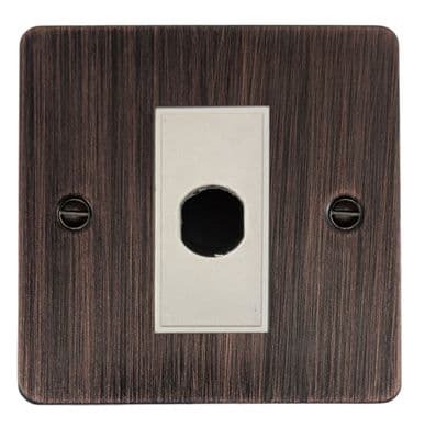 G&H FAC79W Flat Plate Antique Copper 1 Gang Flex Outlet Plate