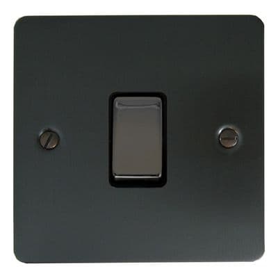 G&H FBB305-BN Flat Plate Black Bronze 1 Gang Intermediate Rocker Light Switch