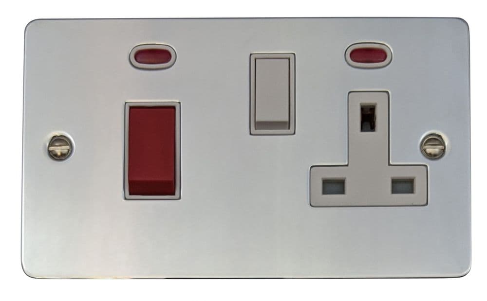 G&H FC285 Flat Plate Polished Chrome 1 Gang Intermediate Toggle Light