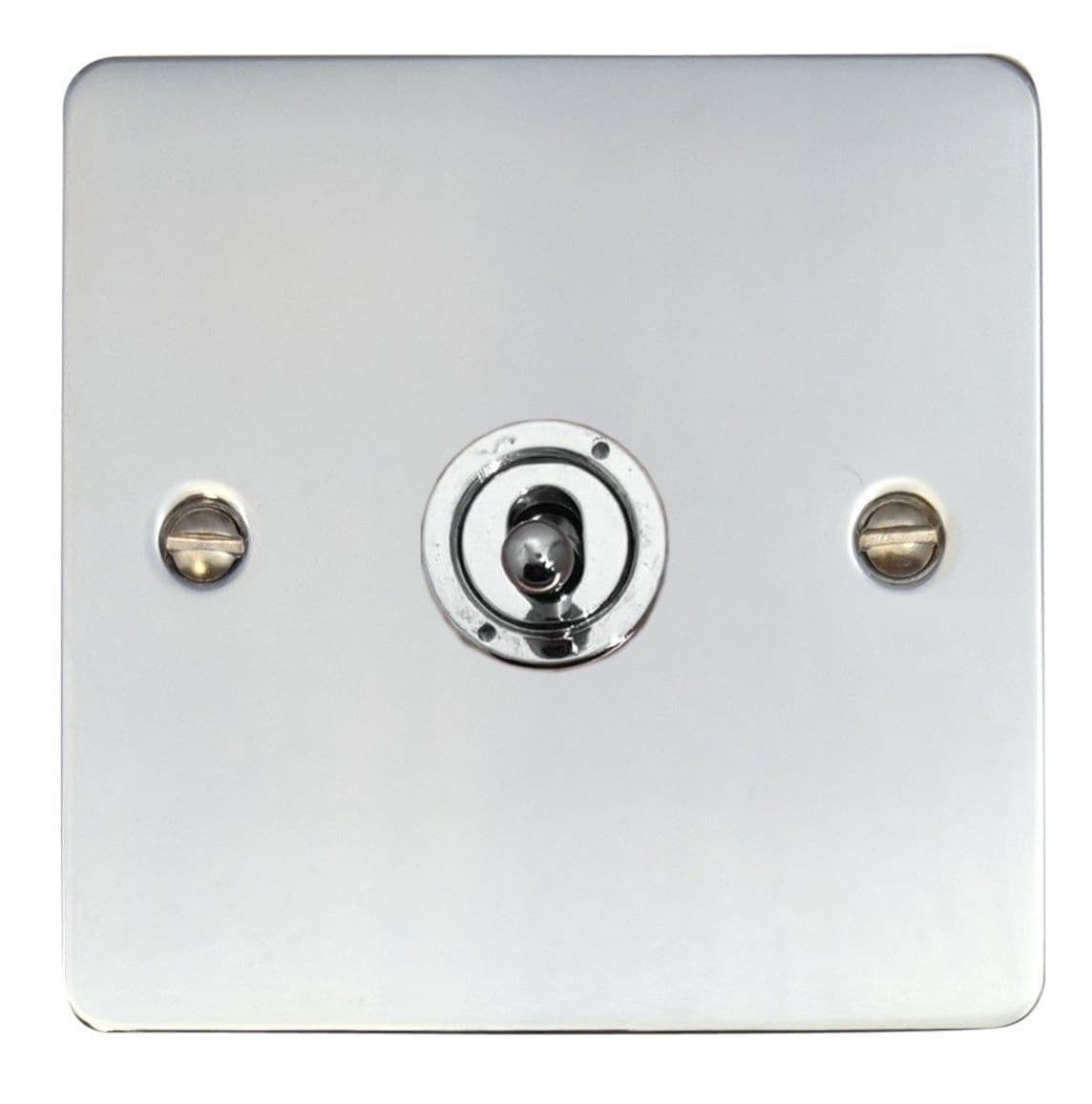 G&H FC310 Flachplatte Poliert Chrom – 2-Gang Doppelsteckdose 13A, Schaltstecker