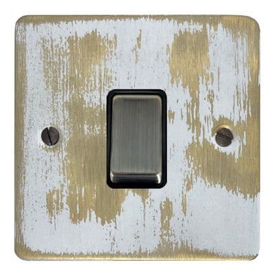 G&H FDB301 Flat Plate Dover Bronze 1 Gang 1 or 2 Way Rocker Light Switch