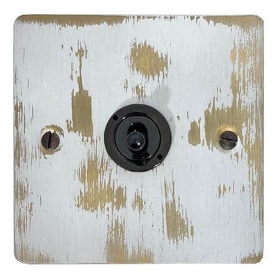 G&H FDB381-FBK Flat Plate Dover Bronze 1 Gang 2 Way Toggle Light Switch