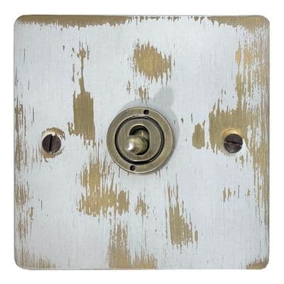 G&H FDB385-AB Flat Plate Dover Bronze 1 Gang Intermediate Toggle Light Switch