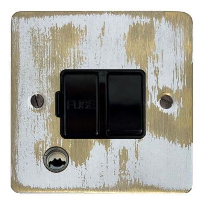 G&H FDB56B Flat Plate Dover Bronze 1 Gang Fused Spur 13A Switched & Flex Outlet