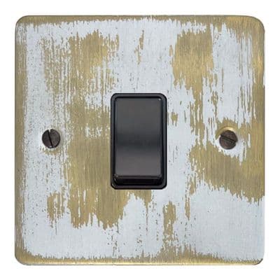 G&H FDB5B Flat Plate Dover Bronze 1 Gang Intermediate Rocker Light Switch