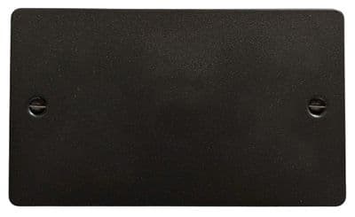 G&H FG32 Flat Plate Graphite 2 Gang Double Blank Plate