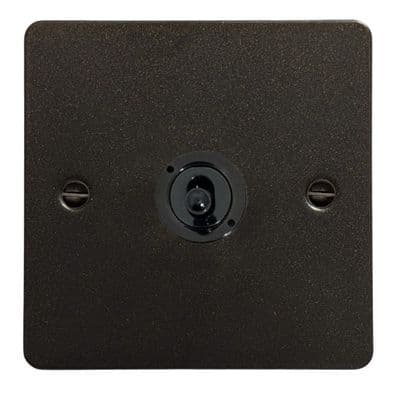 G&H FG381-FBK Flat Plate Graphite 1 Gang 1 or 2 Way Toggle Light Switch