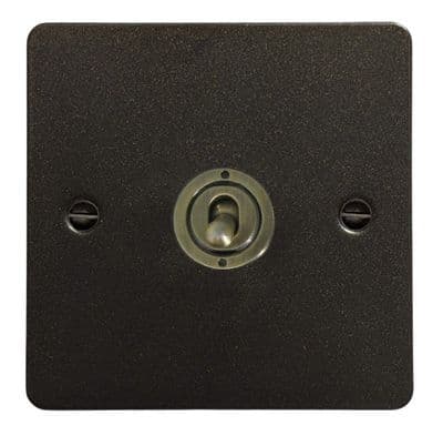 G&H FG385-AB Flat Plate Graphite 1 Gang Intermediate Toggle Light Switch