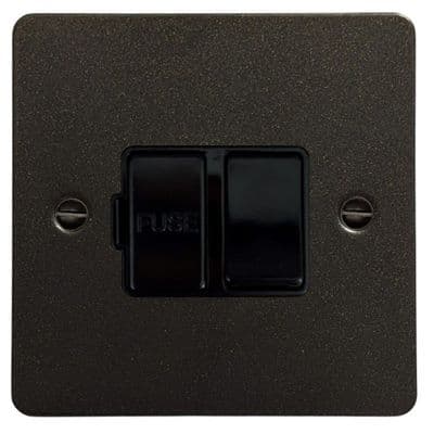 G&H FG57B Flat Plate Graphite 1 Gang Fused Spur 13A Switched