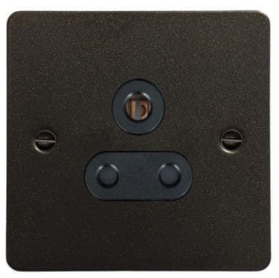 G&H FG59B Flat Plate Graphite 1 Gang Single 5 Amp Plug Socket