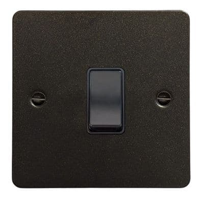 G&H FG5B Flat Plate Graphite 1 Gang Intermediate Rocker Light Switch
