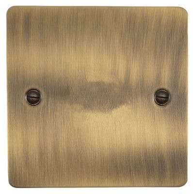 G&H Flat Plate Light Antique Brass