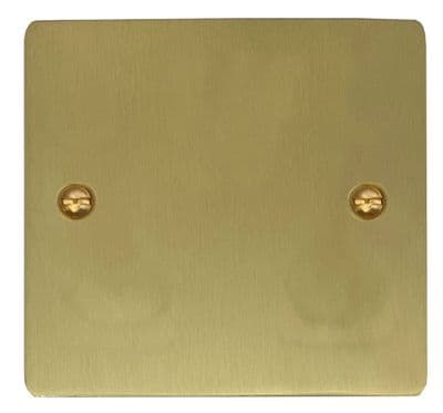G&H Flat Plate Satin Brushed Brass
