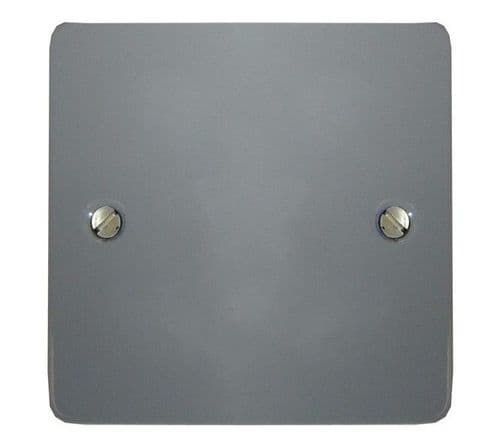 G&H FLG31 Flat Plate Light Grey 1 Gang Single Blank Plate