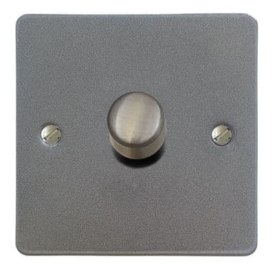G&H FP521 Flat Plate Pewter 1 Gang 1 or 2 Way LED Dimmer Switch
