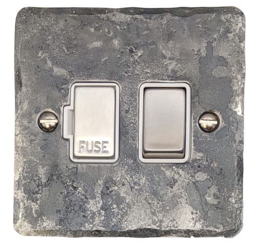 G&H FR257 Flat Plate Rustic 1 Gang Fused Spur 13A Switched