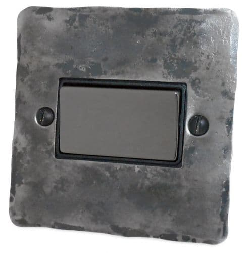 G&H FR369-BN Flat Plate Rustic 1 Gang Triple Pole 10A Fan Isolator Switch