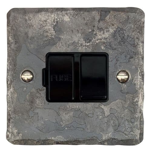 G&H FR57B Flat Plate Rustic 1 Gang Fused Spur 13A Switched