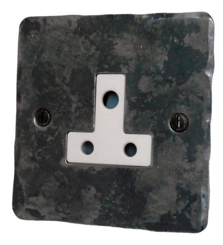 G&H FR59W Flat Plate Rustic 1 Gang Single 5 Amp Plug Socket