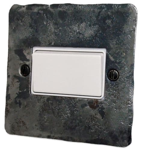 G&H FR69W Flat Plate Rustic 1 Gang Triple Pole 10A Fan Isolator Switch