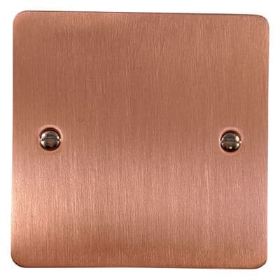 G&H FRG31 Flat Plate Rose Gold 1 Gang Single Blank Plate