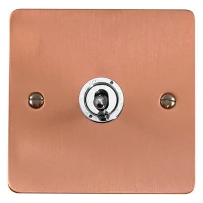 G&H FRG385-PC Flat Plate Rose Gold 1 Gang Intermediate Toggle Light Switch