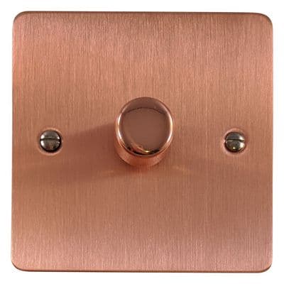 G&H FRG521 Flat Plate Rose Gold 1 Gang 1 or 2 Way LED Dimmer Switch