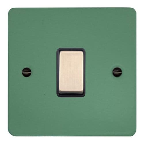 G&H FSG305-SC Flat Plate Sage Green 1 Gang Intermediate Rocker Light Switch