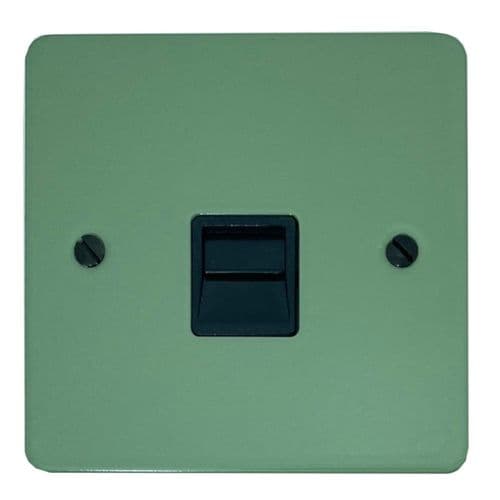 G&H FSG33B Flat Plate Sage Green 1 Gang Master BT Telephone Socket