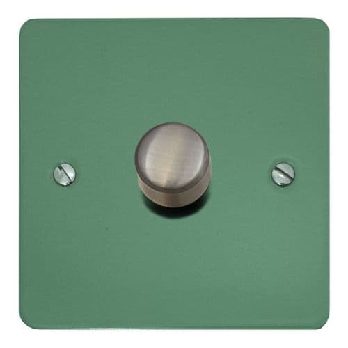 G&H FSG521-SS Flat Plate Sage Green 1 Gang 1 or 2 Way LED Dimmer Switch