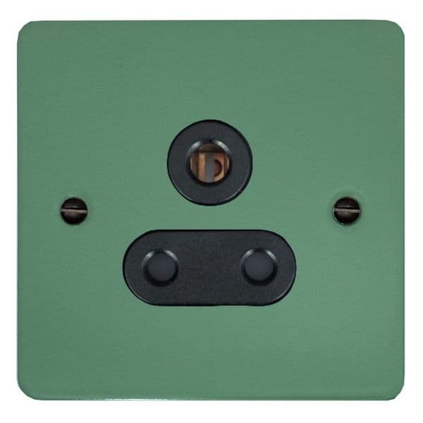 G&H FSG59B Flat Plate Sage Green 1 Gang Single 5 Amp Plug Socket