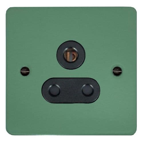 G&H FSG59B Flat Plate Sage Green 1 Gang Single 5 Amp Plug Socket