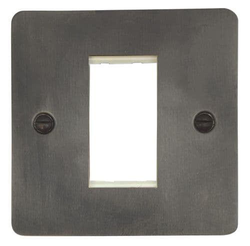 G&H FSL161 Flat Plate Slate 1 Gang 1 Module Euro Plate