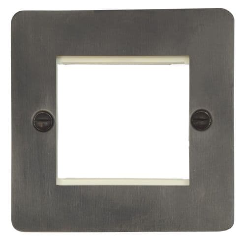 G&H FSL162 Flat Plate Slate 1 Gang 2 Module Euro Plate