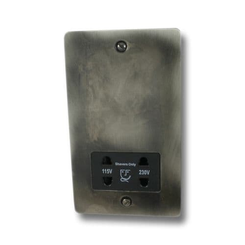 G&H FSL30B Flat Plate Slate Dual Voltage Shaver Socket 115-230V