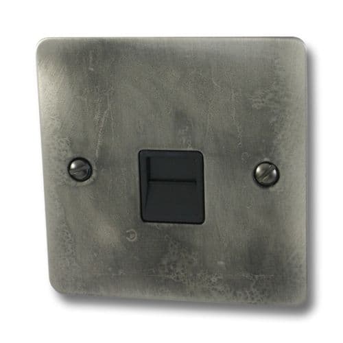 G&H FSL34B Flat Plate Slate 1 Gang Slave BT Telephone Socket