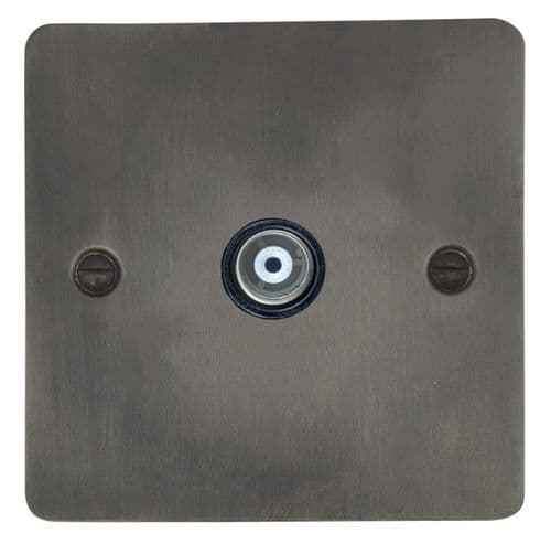 G&H FSL35B Flat Plate Slate 1 Gang TV Coax Socket Point