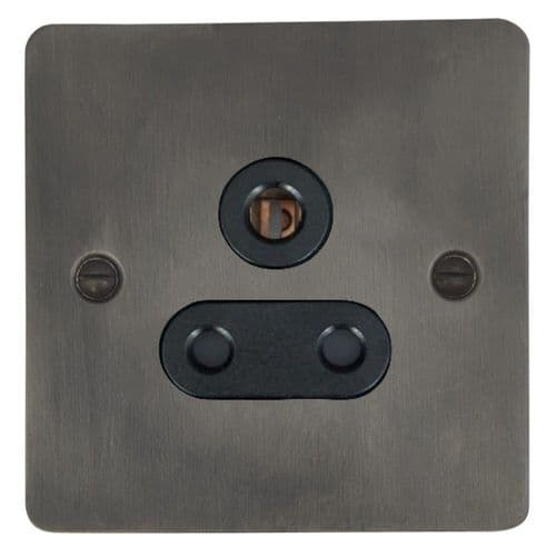 G&H FSL59B Flat Plate Slate 1 Gang Single 5 Amp Plug Socket