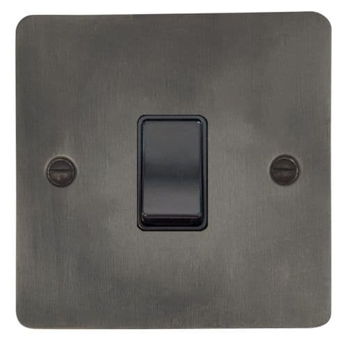 G&H FSL5B Flat Plate Slate 1 Gang Intermediate Rocker Light Switch
