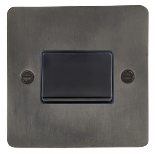 G&H FSL69B Flat Plate Slate 1 Gang Triple Pole 10A Fan Isolator Switch