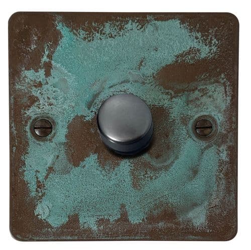 G&H FV521-BB Flat Plate Verdigris 1 Gang 1 or 2 Way LED Dimmer Switch