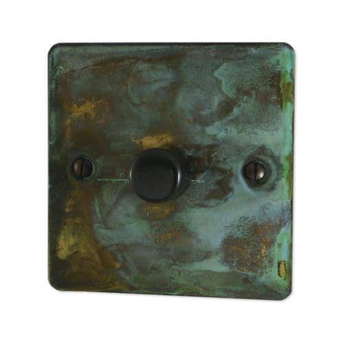 G&H FV521-BB Flat Plate Verdigris 1 Gang 1 or 2 Way LED Dimmer Switch