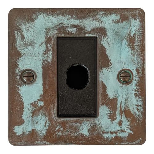 G&H FV79B Flat Plate Verdigris 1 Gang Flex Outlet Plate